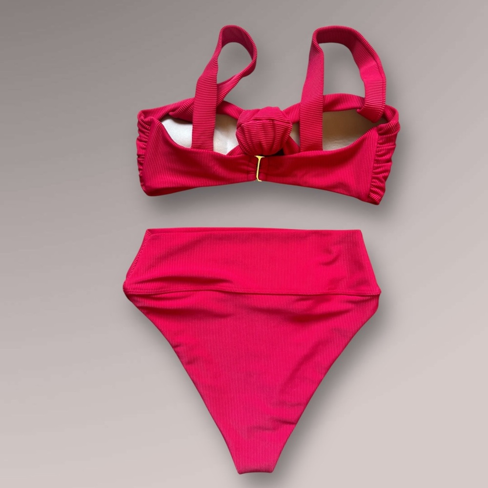 Beach Riot Ribbed Bikini Set Holiday Red - Picture 9 of 11